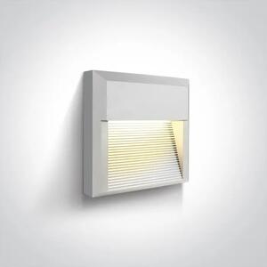 ZIDNA SVJETILJKA LED 8W/3000K/350lm IP65 BIJELA DM67430A/W/W