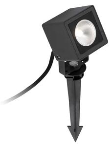SOBEK CRNI REFLEKTOR S BAZOM ZA VRT LED 7W 3000K FR70151