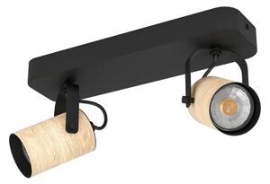 REFLEKTOR 2xGU10, 2X3W, CRNA/DRVO CAYUCA 900437