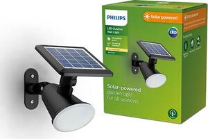 Jivix PHILIPS ZIDNA SOLARNA SVJETILJKA CRNA SR WA 1.4W 27K 8720169265523