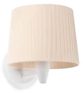 SAMBA WHITE ZIDNA SVJETILJKA BEIGE RIBBONED LAMPSHADE fi21 FR64306-35