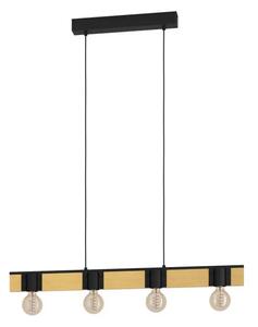 VISILICA 4xE27 VD-895, CRNA/DRVO BAILRIGG 43902