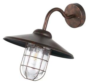 VANJSKA ZIDNA LAMPA 1xE27 ČELIK/BAKAR ANTIK MELGOA 94863