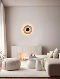 NOUS ZIDNA LAMPA LED /3000K/8W/72Lm/CRNA NICKEL & SMOKY NL9236498