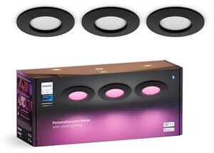 PHILIPS HUE WAC TANKA UGRADBENA SVJETILJKA 90 3x CRNA RGBW 8720169264793