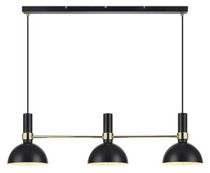 LARRY VISILICA 3L BLACK/BRUSHED BRASS E27 MA106971