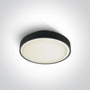 PLAFONJERA LED 1×E27/18W/PLC/230V IP65 CRNA DM67280E/B