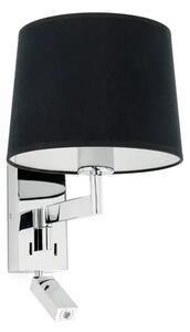 ARTIS CHROME ZIDNA SVJETILJKA WITH READER CRNA SHADE FR68493-03