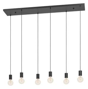VISILICA 6xE27 D-1300, CRNA HUEBRO 390268