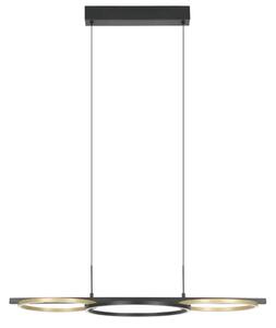 VISILICA 3xLED 40,5W, 5850lm, D-965, CRNA/ZLATNA LANACERA 390087