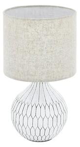 STOLNA LAMPA 1xE27 BIJELA/KREM/KERAMIKA/TKANINA BELLARIVA 3 99332