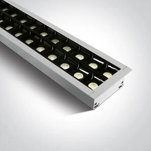 UGRADBENA SVJETILJKA LED 96pcs SPOTS UGR17 40W WW 1300mm 34d LINEAR 230V DM38150BR/W/W