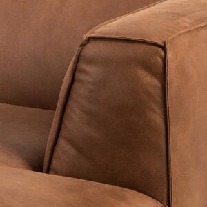 Konjak smeđa sofa od imitacije kože 208 cm Fairfield Kentucky – Bonami Selection