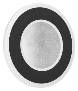 ZIDNA LAMPA 1xLED 12W, CRNO/BIJELA KRISTAL EFEKT MACCHIONI 901237