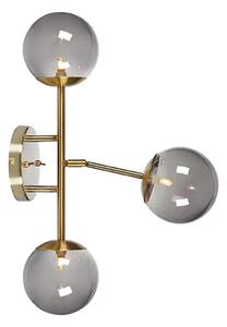 TRINITY ZIDNA SVJETILJKA BRASS/SMOKE G9 MA108253