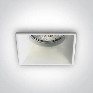 UGRADBENA SVJETILJKA 1×GU10/50W/MR16 SEMI TRIMLESS IP20 BIJELA DM50105TG/W
