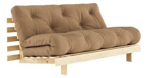 Smeđi kauč na razvlačenje 160 cm Roots - Karup Design