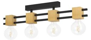 STROPNA LAMPA 4xE27 D-855, CRNO/SMEĐA LEVANTARA 390189