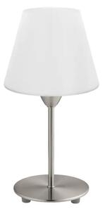 STOLNA LAMPA 1xE14, PROM 145, NIKL-MAT/BIJELA DAMASCO 1 95785