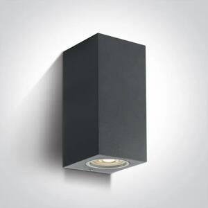 ZIDNA SVJETILJKA 2xGU10/7W IP65 ANTRACIT 100x77x70mm DM67426A/AN