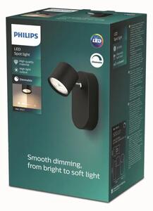STAR ZIDNI LED REFLEKTOR crni 1x4.5W SELV Dim 8719514435377