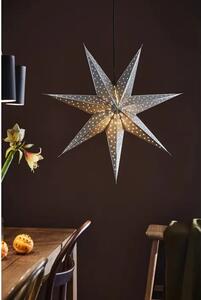 GLITTER VISILICA ZVIJEZDA 75cm SREBRNA BOJA 1x25W/E14/2,5m MA705788