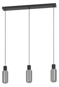 VISILICA 3xE27 D-770, CRNA/SIVO STAKLO MAIONE 901005