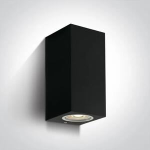 ZIDNA SVJETILJKA 2XGU-10/7W IP65 CRNA 100x77x70mm DM67426A/B