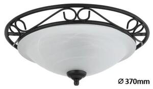 ATHEN STROPNA SVJETILJKA E27 2X MAX 60/CRNA/IP20 RA3722