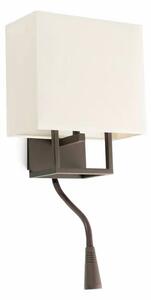 VESPER BROWN ZIDNA SVJETILJKA WITH READER LED 1 X E14 20W FR29983
