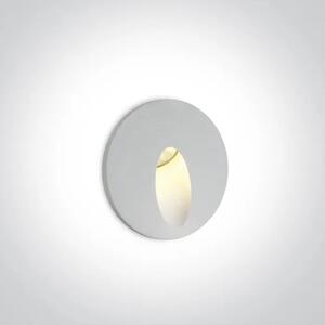UGRADBENA ZIDNA SVJETILJKA LED/3W/FI.62mm/D.50mm/IP54+DRIVER BIJELA DM68030/W/W