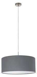 VISILICA 1xE27 fi530 NIKL/MAT, TEKSTIL SIVA PASTERI 31577