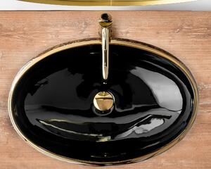 Umivaonik Rea Meryl crni / zlatni