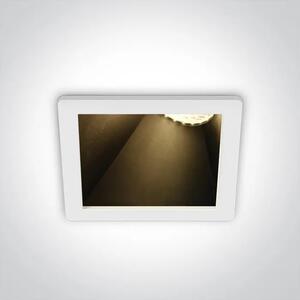 UGRADBENA SVJETILJKA 1XGU-10/10W/230W ASIMETRIČNA BIJELA DM50105MA/W/B