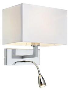 SAVOY ZIDNA SVJETILJKA KROM/BIJELA E27+LED MA106307
