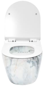 Carlos Slim Rimless Granite Shiny N zidna WC školjka