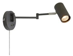 COSTILLA ZIDNA SVJETILJKA SWING ARM TAMNOSIVA/NIKL GU10 MA108468