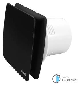 420-204 VENTILATOR S KUGLIČNIM LEŽAJEM, ODGODA GAŠENJA, CRNI, 220 V,50 HZ, 12 W, 3856024406857