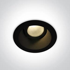 UGRADBENA SVJETILJKA LED/7W/3000K/560lm/60°/230V IP20 CRNA DM11107FD/B/W