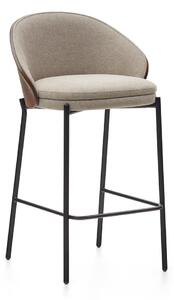 Smeđe/bež barske stolice u setu 2 kom (visine sjedala 65 cm) Eamy – Kave Home