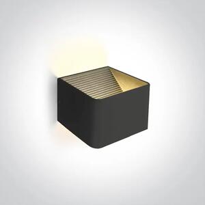 ZIDNA SVJETILJKA LED 6W/3000K/400lm IP20 CRNA DM67466A/B/W
