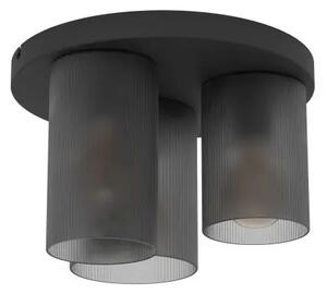 PLAFONJERA 3x E27 CRNA/SIVO MAT COLOMERA 901161