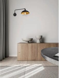 MIRBA ZIDNA LAMPA E27 /IP20/CRNA & ZLATNA NL9035979