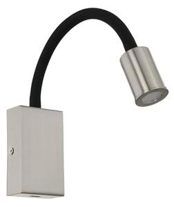 ZIDNA LAMPA 1xLED 3,5W, 380lm, USB, NIKL-MAT/CRNA TAZZOLI 96567