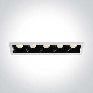 UGRADBENA SVJETILJKA LED/5×6,5W/3000K/5×550lm/36°/350mA IP20 BIJELA DM50507B/W/W