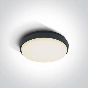 PLAFONJERA LED/20W/1600lm/3000K/fi:238mm/230V IP54 ANTRACIT DM67362/AN/W
