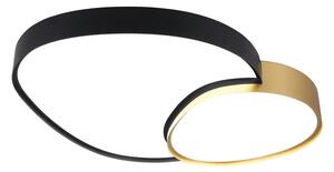 Crna/u zlatnoj boji LED stropna svjetiljka 63.5x77 cm Rise – Trio