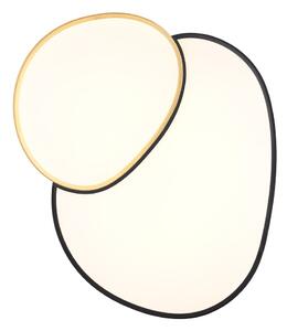 Crna/u zlatnoj boji LED stropna svjetiljka 63.5x77 cm Rise – Trio