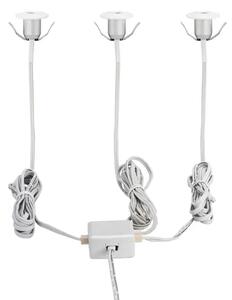 UGRADBENA VISILICA 3x3X1W, 3X100lm, ALU/BIJELA CHANGO 97079