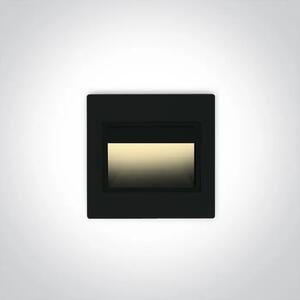 UGRADBENA ZIDNA SVJETILJKA LED 1,5W/3000K IP20 CRNA DM68007/B/W